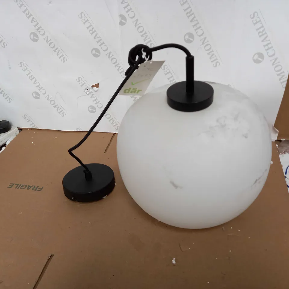 FROSTED GLASS PENDANT FIXTURE