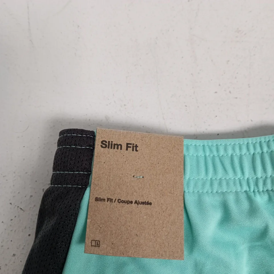 NIKE MEN’S SLIM FIT DRI-FIT SHORTS – TURQUOISE, SIZE M