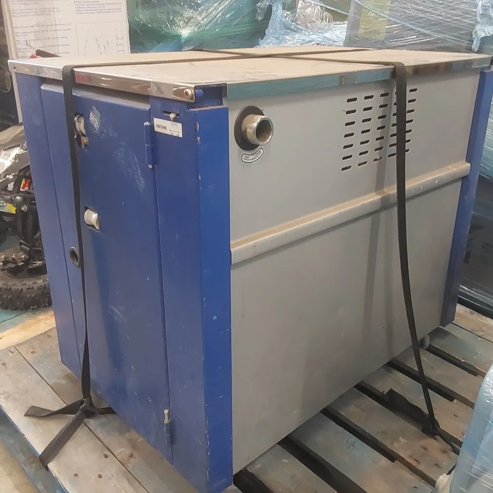 OPTIMAX TMS300 HEAVY-DUTY, SEMI-AUTOMATIC STRAPPING MACHINE