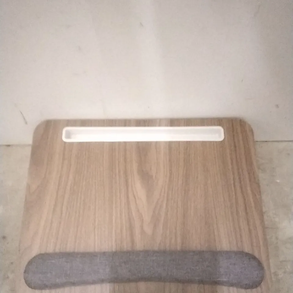 BOXED HUANUO LAP DESK - WOODGRAIN/GREY