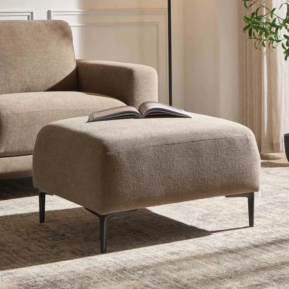 BOXED DUSK MALIBU POUFFE - CHENILLE MUSHROOM (1 BOX)
