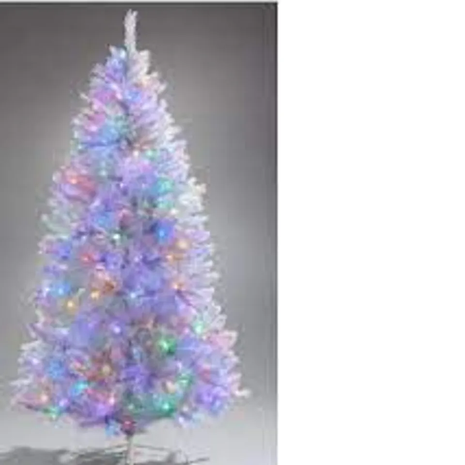 BOXED 6FT WHITE REGAL PRELIT MULTIFUNCTION CHRISTMAS TREE (COLLECTION ONLY) RRP £169.99