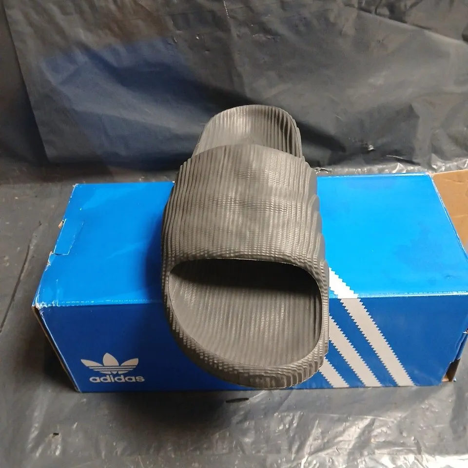 ADIDAS SLIDE SANDALS – GREY/BLACK (BOXED) UK 9