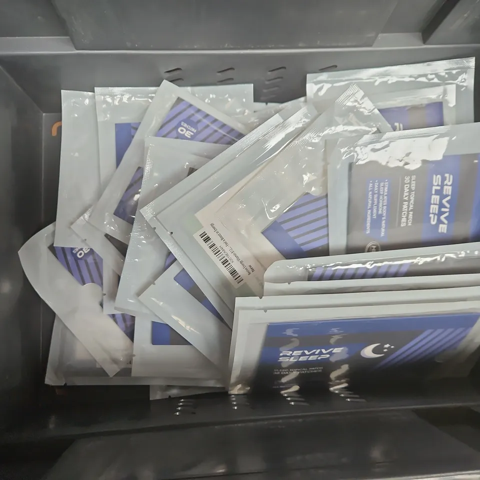 TOTE OF APPROXIMATELY 20 REVIVE ENERGY AND SLEEP PATCHES 