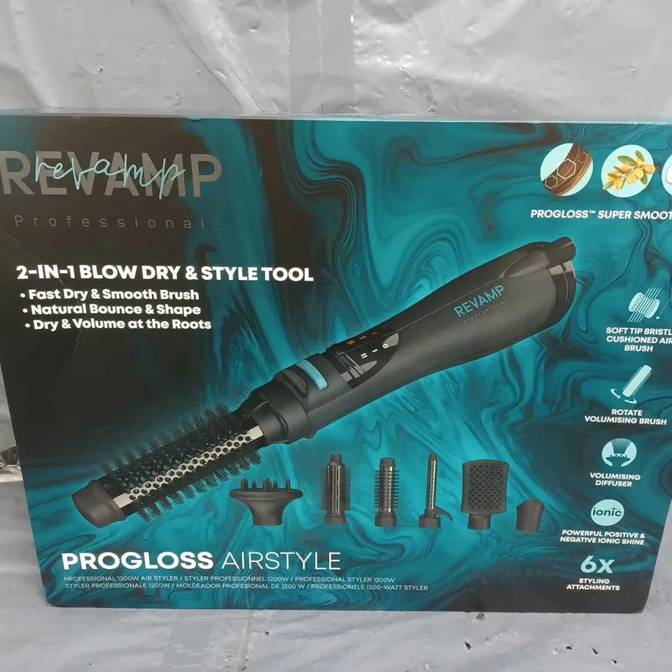 BOXED REVAMP PROGLOSS 6 IN 1 AIRSTYLER RRP £79.99