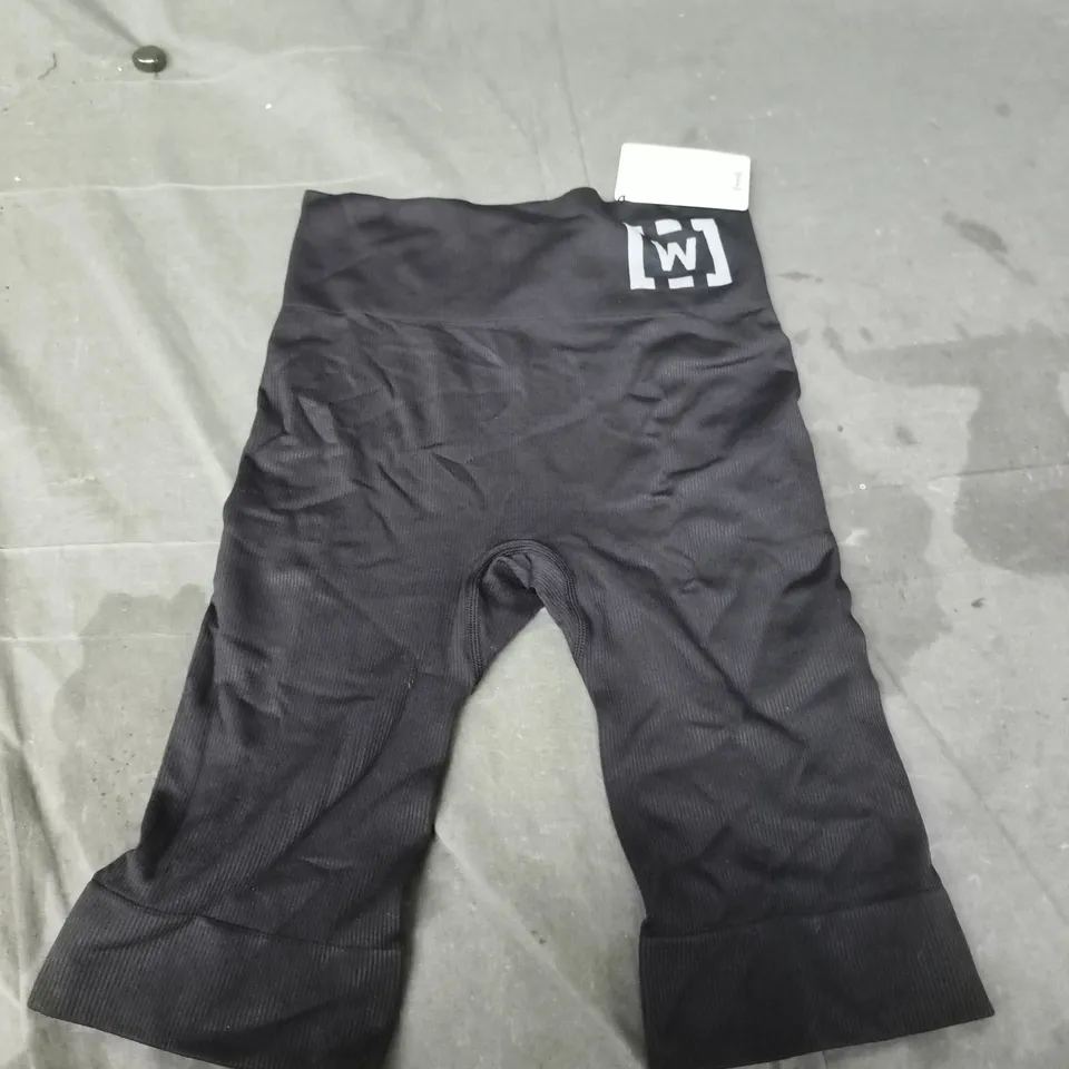 LIGHT SHAPEING WOLFORD BLACK WOMEN'S SHORTS WITH LOGO – UK 10 (S)