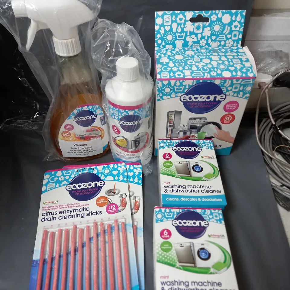 APPROXIMATELY 9 ECOZONE CLEANING KITS ASSORTED PRODUCTS