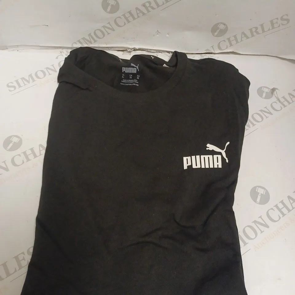 PUMA SHORT SLEEVE TOP - BLACK - XL.