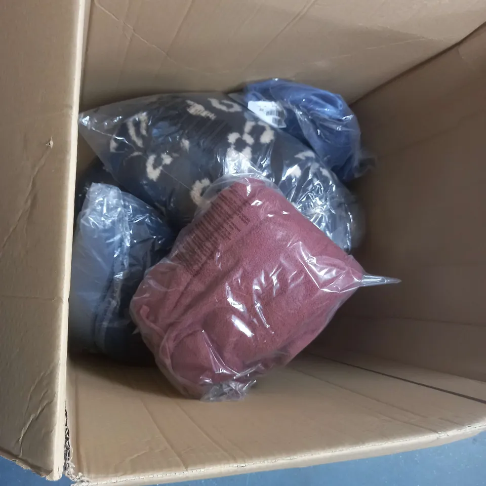 BOX OF 12 ASSORTED ITEMS TO INCLUDE: MONSOON PANTS, APRICOT SKIRT, SHERPA CARDIGANS ETC