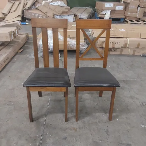 PAIR OF DESIGNER DINING CHAIRS
