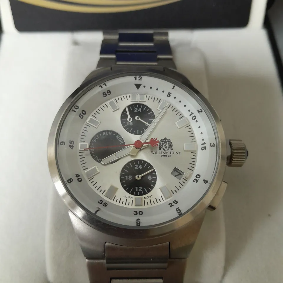 WILLIAM HUNT MIYOTA MULTIFUNCTIONAL JAPAN MOVEMENT MEN'S WATCH