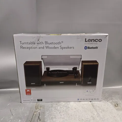 BOXED LENCO LS-100WD V2 BELT DRIVE TURNTABLE