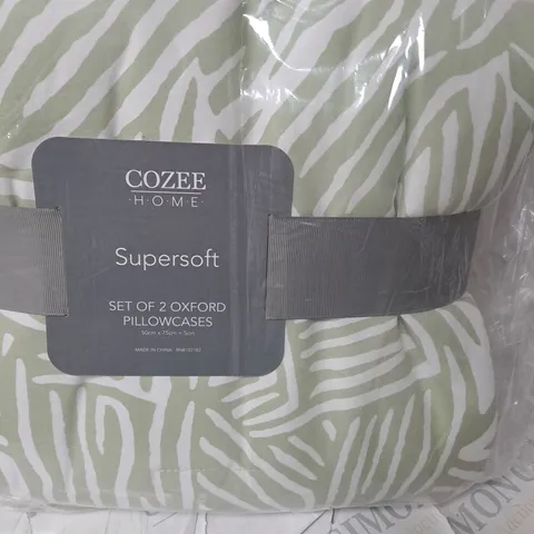 COZEE HOME ABSTRACT ANIMAL PRINT SET OF 2 SHAMS