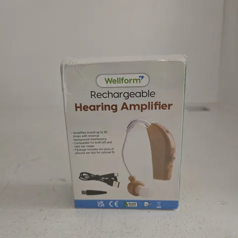WELLFORM RECHARGEABLE HEARING AMPLIFIER BOXED