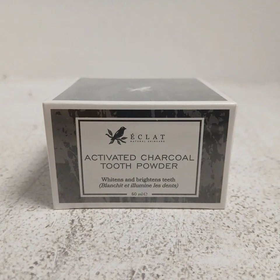 LARGE QUANTITY OF ECLAT ACTIVATED CHARCOAL TOOTH POWDER (60ML BOXES)