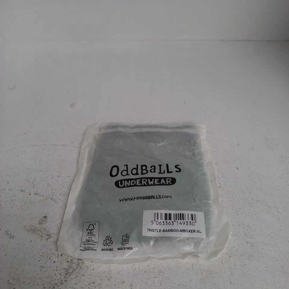 ODDBALLS UNDERWEAR THISTLE BAMBOO BOXER XL