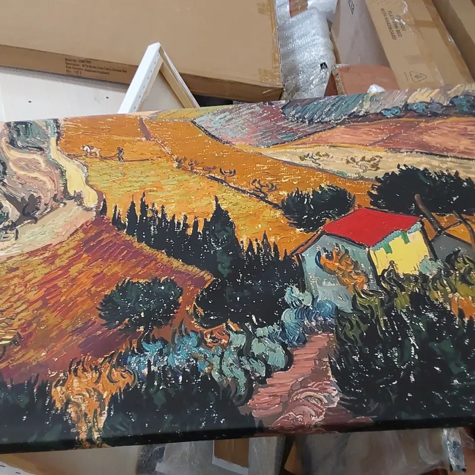 LANDSCAPE WITH HOUSE AND PLOUGHMAN
