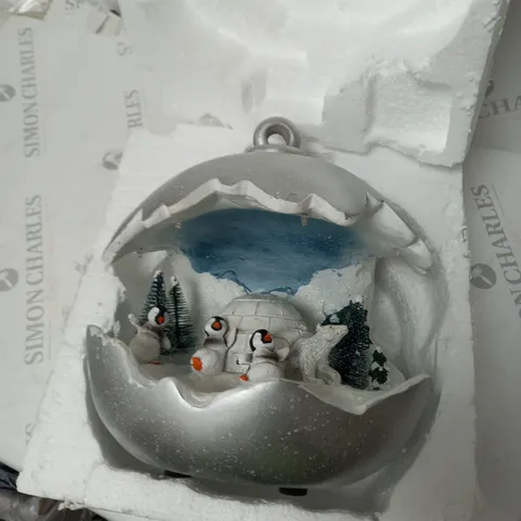 SANTA EXPRESS CHRISTMAS DETAILED BAUBLE DECORATION