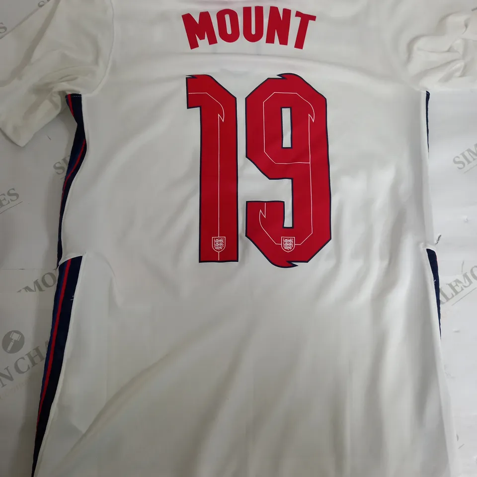 NIKE ENGLAND HOME SHIRT - '19 MOUNT' - SMALL