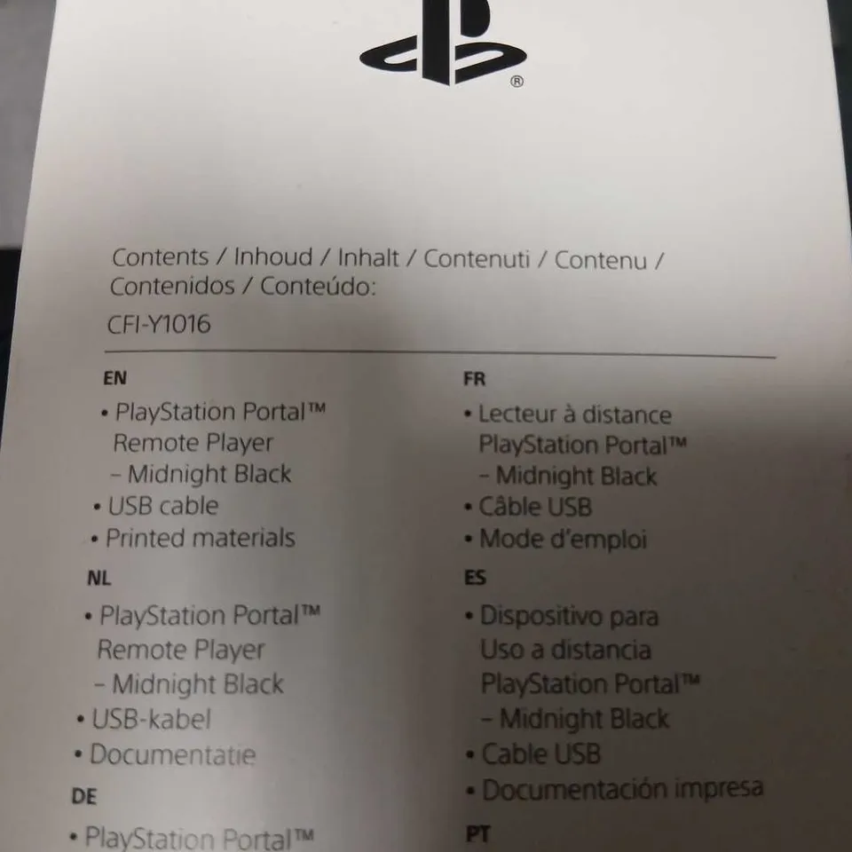PLAYSTATION PORTAL REMOTE PLAYER – MIDNIGHT BLACK, BOXED (CFI-Y1016)
