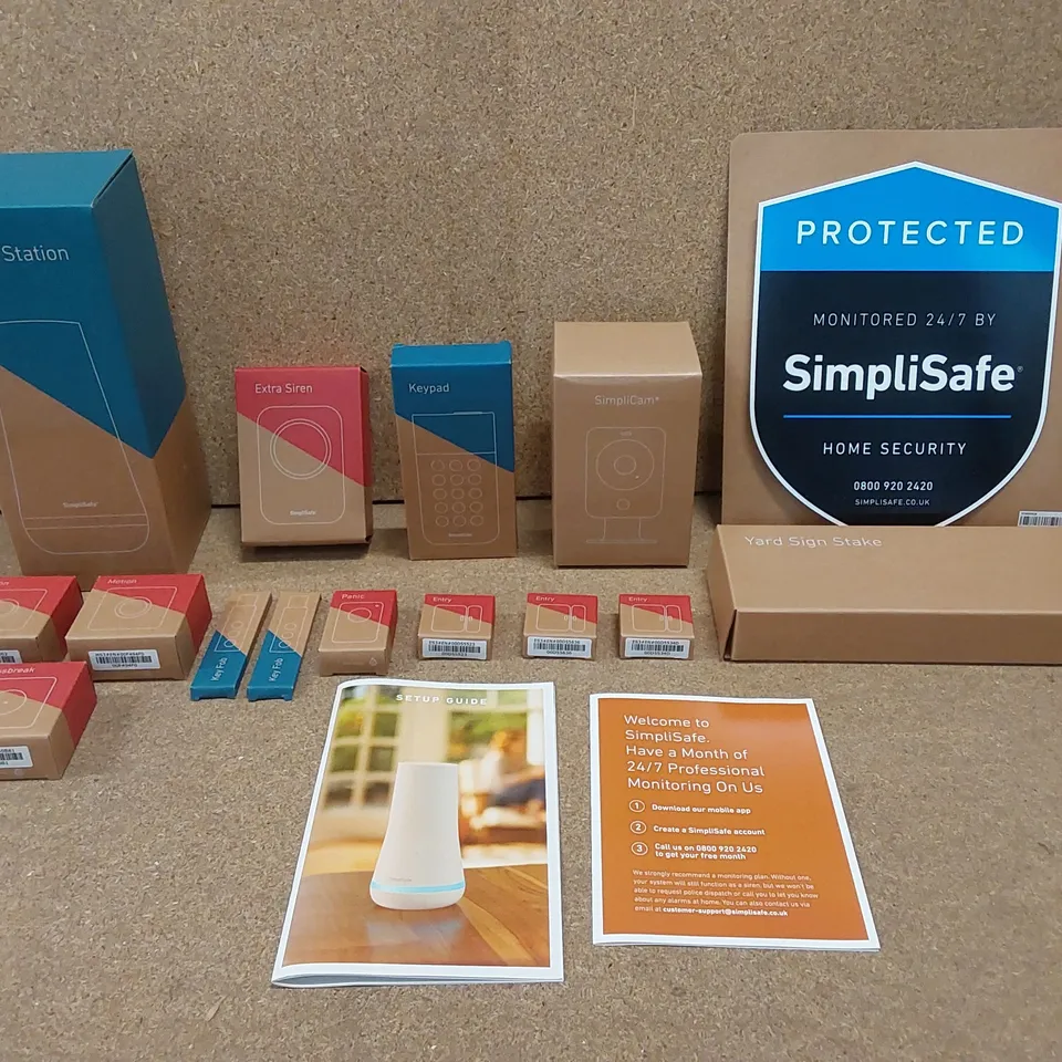 BOXED SIMPLISAFE 13PC HOME SECURITY SYSTEM - RRP £324.00