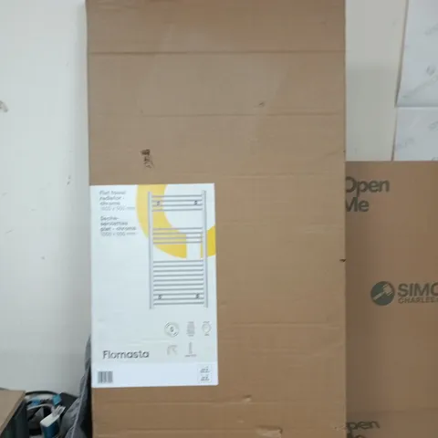 FLOMASTA FLAT TOWEL RADIATOR – CHROME, 1000 X 500 MM