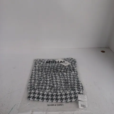 NII HAI TESS TOP HOUNDSTOOTH XS