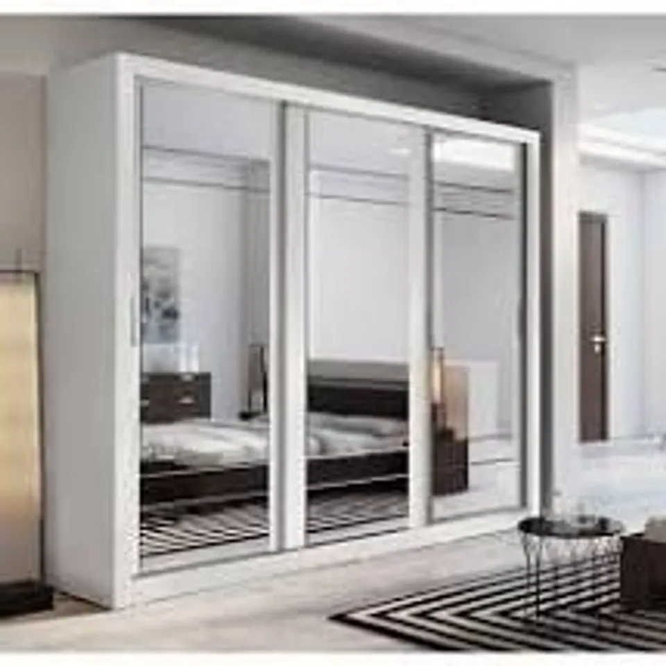 BOXED TOUPS 3-DOOR SLIDING WARDROBE  RRP £699.99