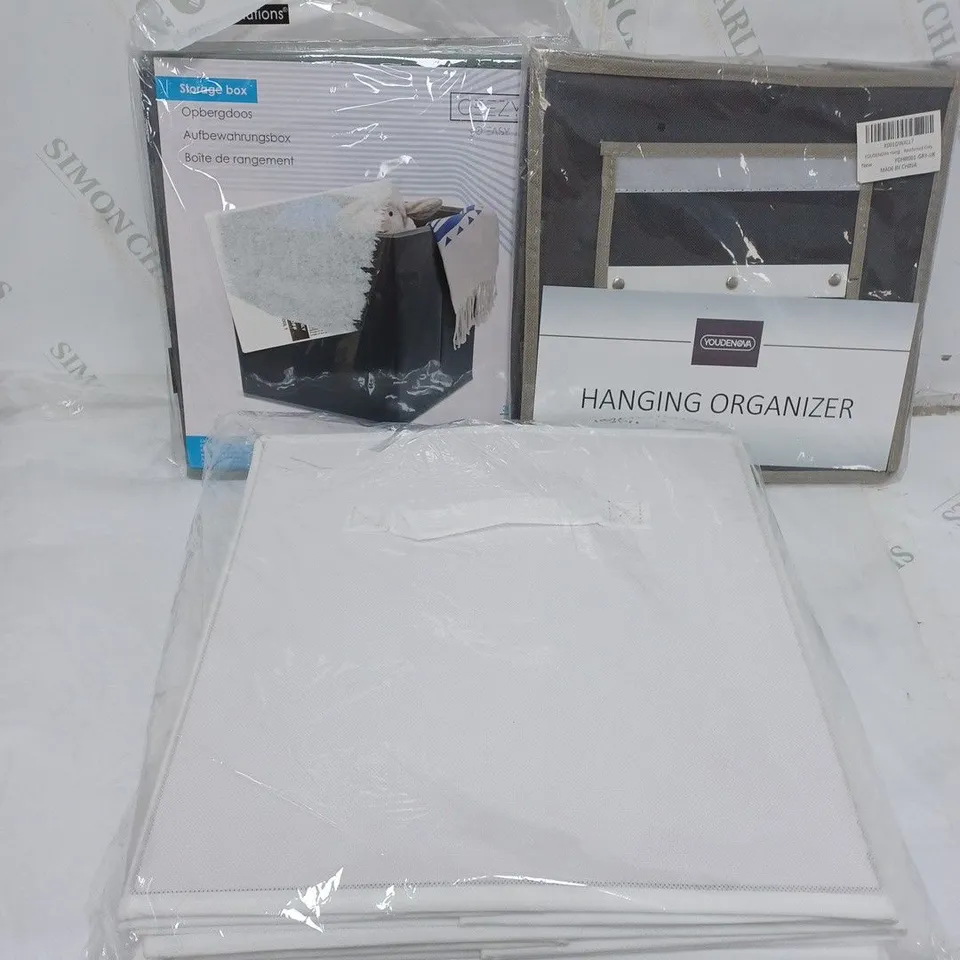 LOT OF 3 PACKS OF STORAGE BOXES