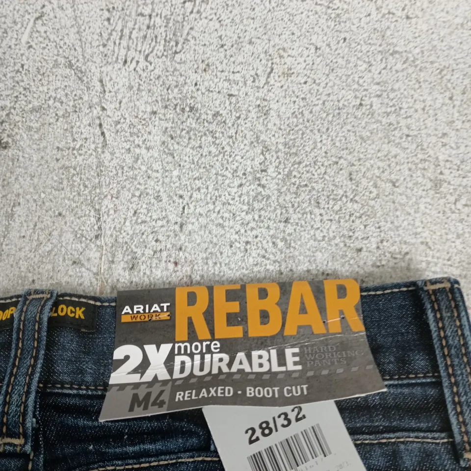 ARIAT WORK REBAR RELAXED BOOT CUT JEANS – M4, UK 28/32