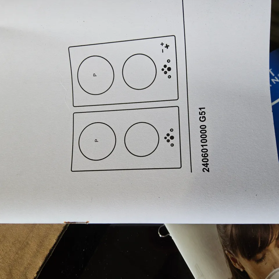 BOXED SCHOTT CERAN 2 ZONE GLASS CERAMIC INDUCTION HOB