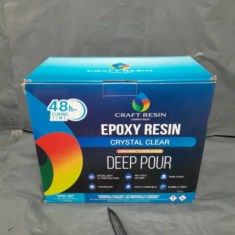 BOXED CRAFT RESIN EPOXY RESIN KIT - CRYSTAL CLEAR 