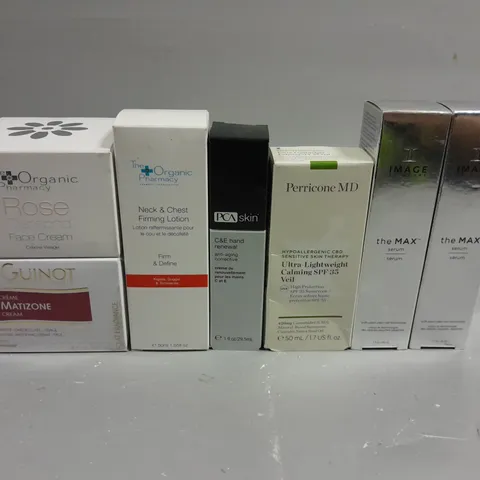 APPROXIMATELY 20 ASSORTED HEALTH AND BEAUTY ITEMS TO INCLUDE PERRICONE, GUINOT AND THE ORGANIC PHARMACY