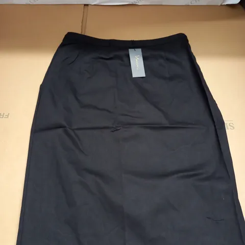 KINTSUGI WOMENS BLACK PENCIL SKIRT WITH HIDDEN VELCRO OPENING SIZE 18