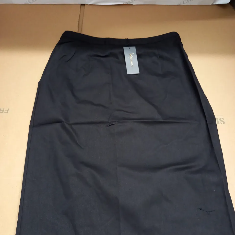 KINTSUGI WOMENS BLACK PENCIL SKIRT WITH HIDDEN VELCRO OPENING SIZE 18