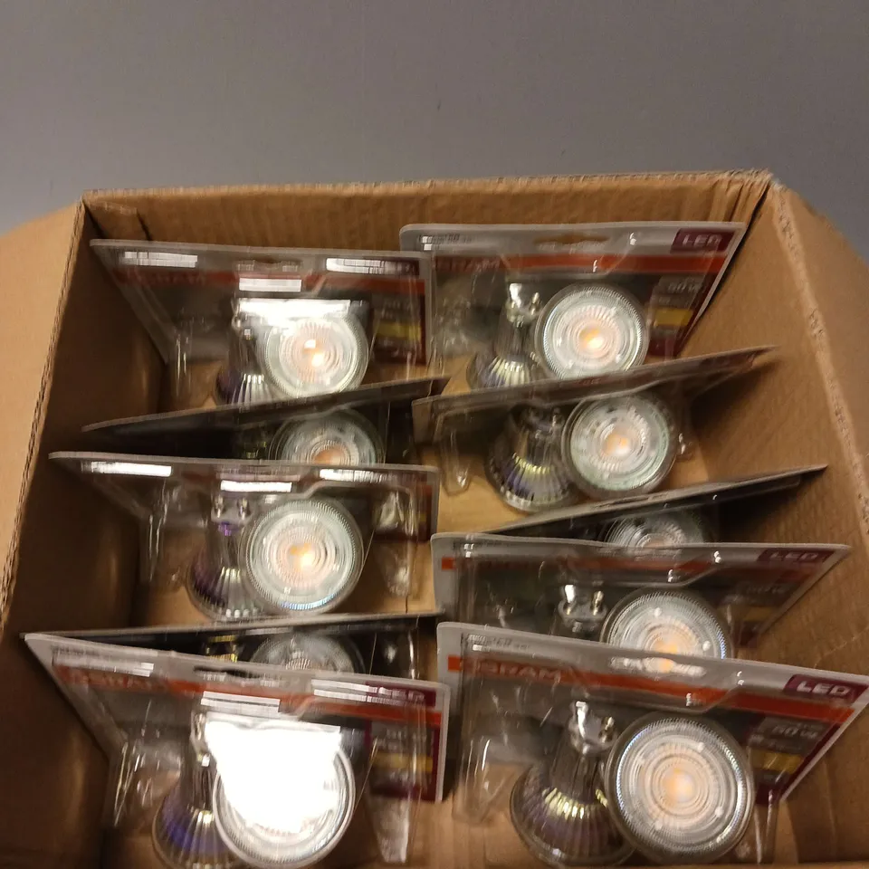 10 X SEALED (2 LIGHTS PER PACK) OSRAM GU10 LED STAR SPOTLIGHTS - WARM WHITE