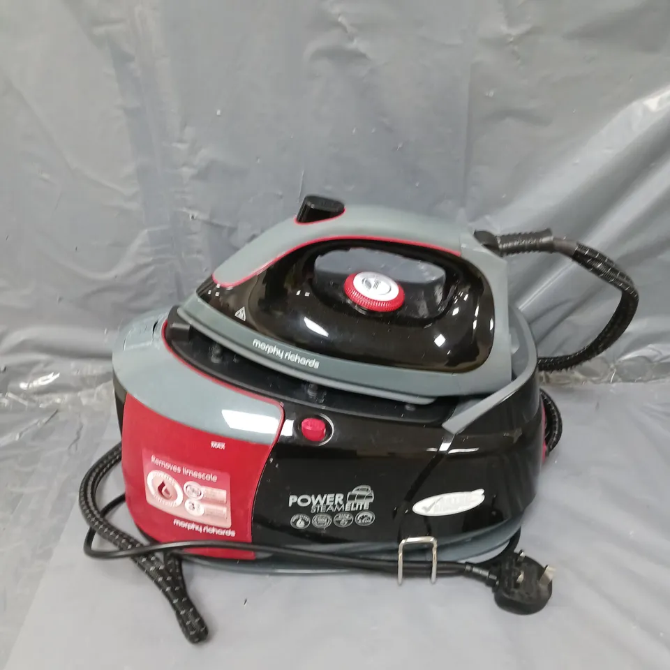 MORPHY RICHARDS POWER STEAMELITE PLUS 332013 STEAM GENERATOR IRON - RED RRP £229