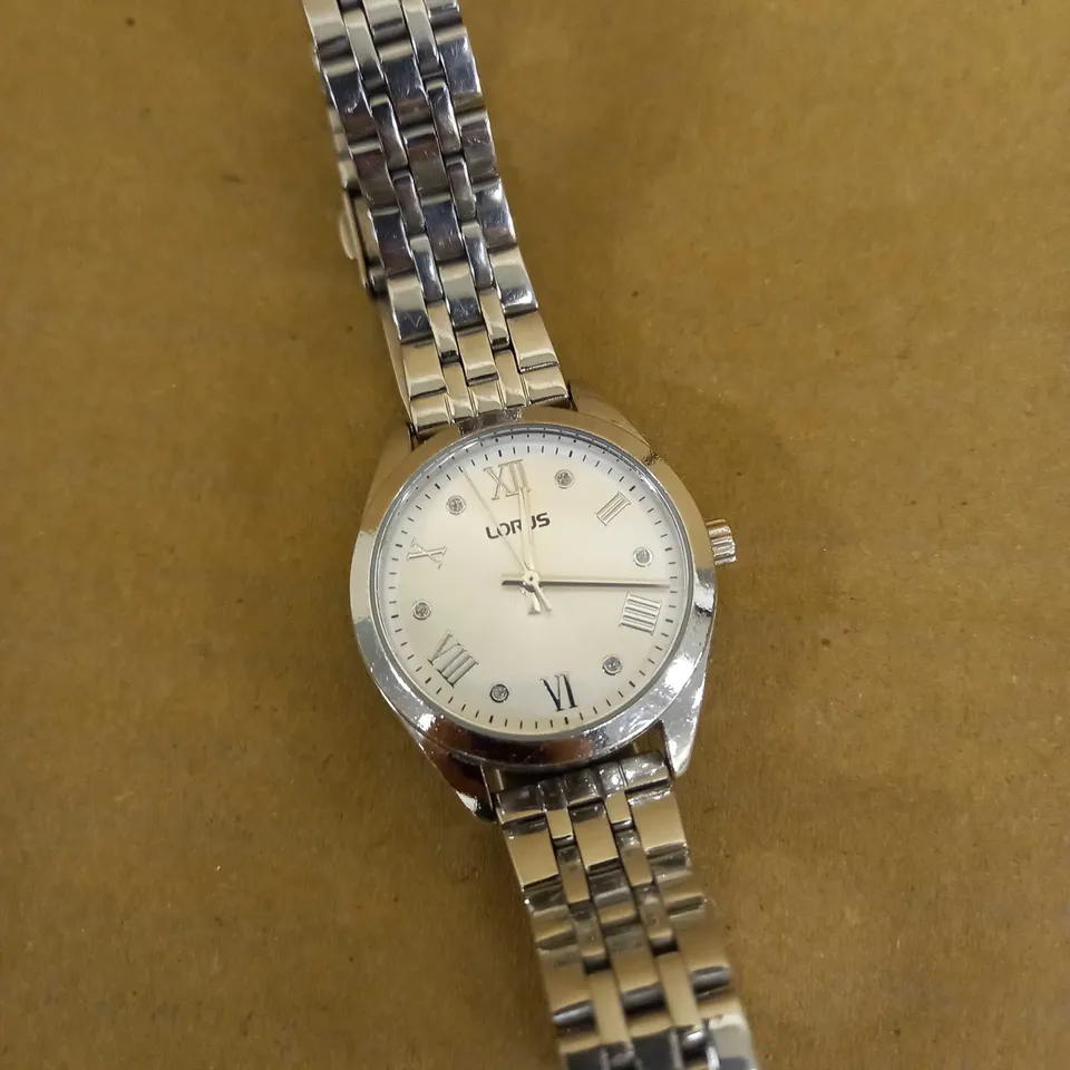 LORUS WATCH, SILVER BRACELET STRAP