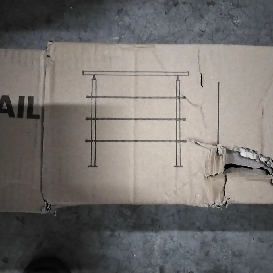 BOXED DARPHE HANDRAIL BRUSHED SILVER  LG0347