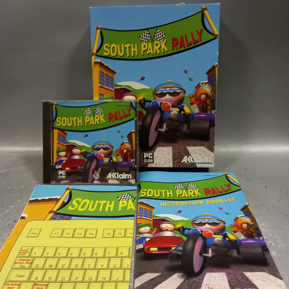 BOXED SOUTH PARK RALLY RETRO VIDEO GAME FOR PC 