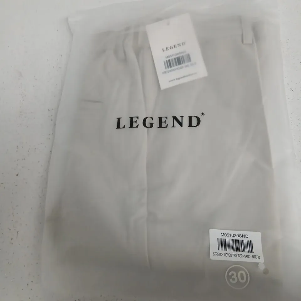 LEGEND STRETCH WOVEN TROUSERS – SAND, UK 30