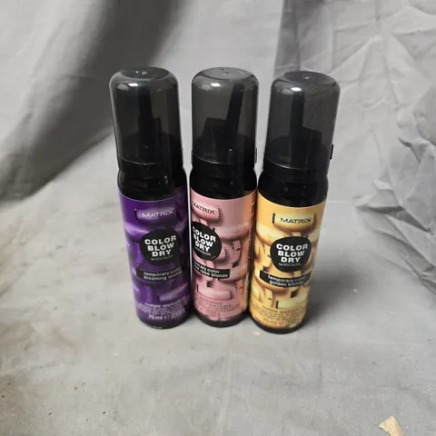 APPROXIMATELY 20 ASSORTED MATRIX BLOW DRY SPRAYS TO INCLUDE ROSE BLONDE, BLOOMING ORCHID, GOLDEN BLONDE, ETC - COLLECTION ONLY