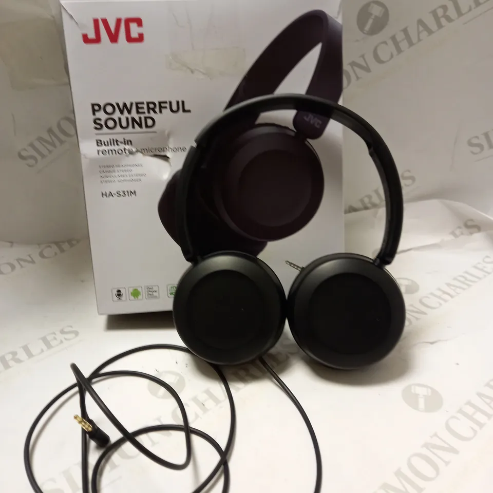 JVC POWERFUL SOUND STEREO HEADPHONES 