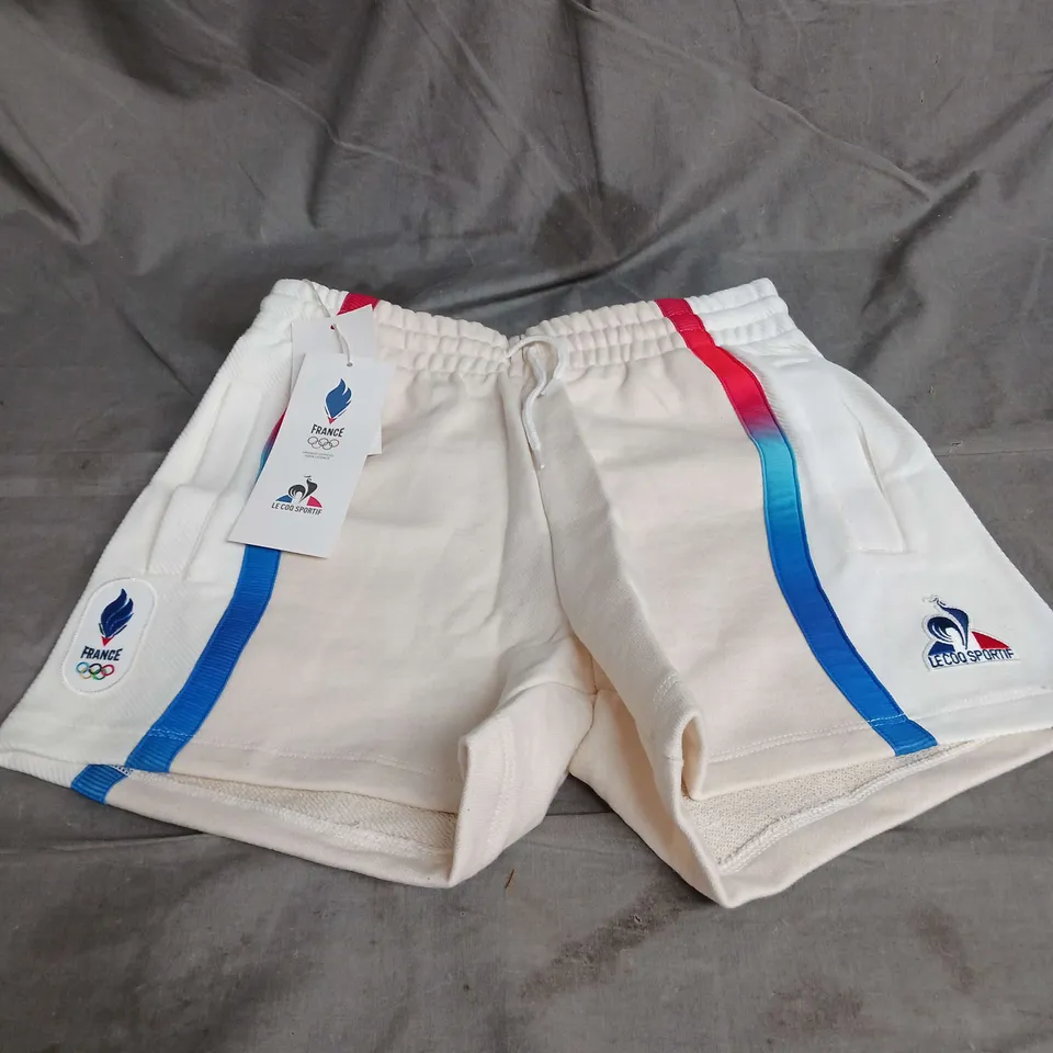 PARIS 2024 OLYMPICS FRANCE SHORTS IN ECRU SIZE XS