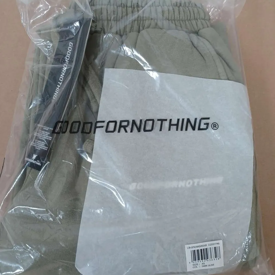 GOODFORNOTHING JOGGERS IN DARK OLIVE - XS