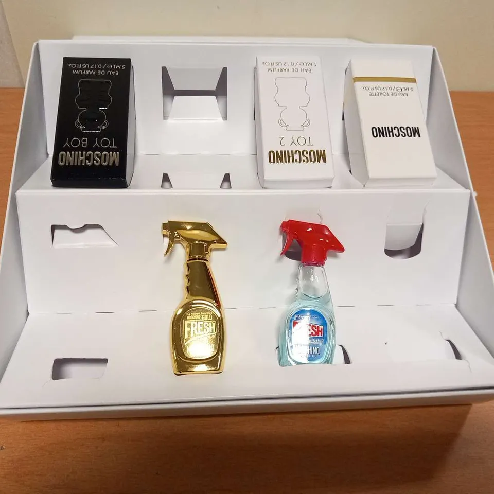 BOXED MOSCHINO MINIATURE COLLECTION