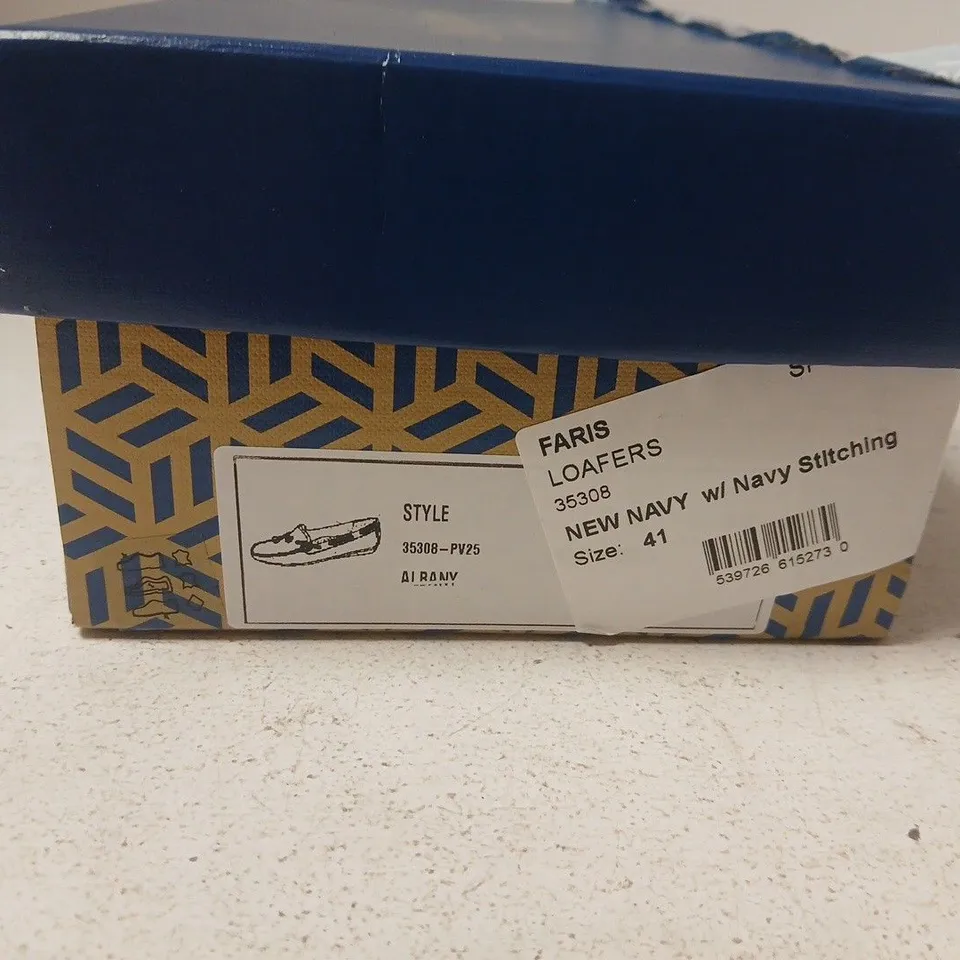 CARL SCARPA FARIS LOAFERS – NEW NAVY WITH NAVY STITCHING, UK 7 (EU 41)