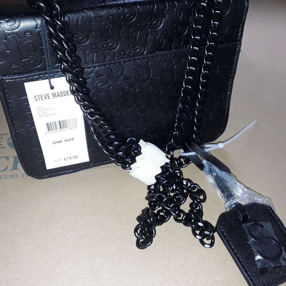STEVE MADDEN SYNTHETIC BLACK BAG