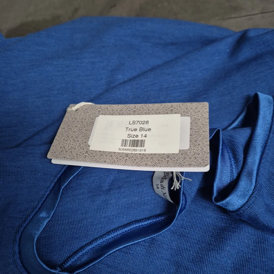 BELLA DA NOTTE TRUE BLUE LONG-SLEEVE TOP – SIZE 14