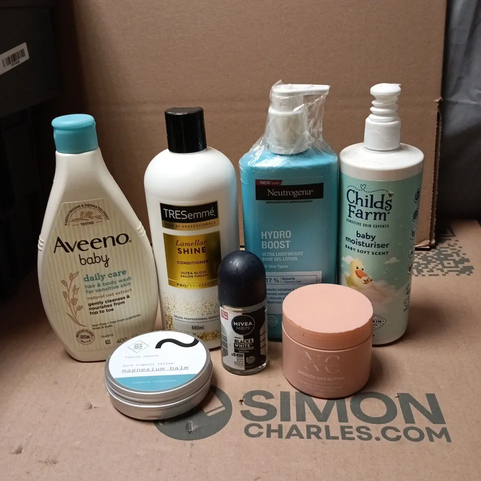 APPROXIMATEY 20 ASSORTED HEALTH AND BEAUTY PRODUCTS TO INCLUDE - CHILD'S FARM BABY MOISTURISER - NIVEA MEN ROLL ON DEODORANT AND NEUTROGENA HYDRO BOOST BODY GEL LOTION
